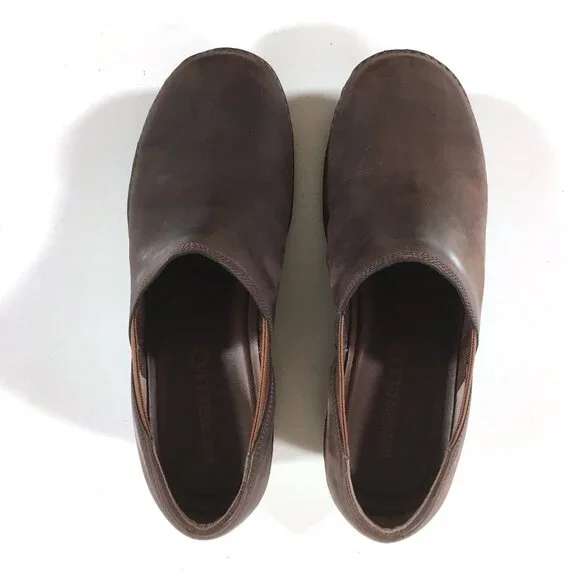 Merrell Emma Slip On Clogs Womens Size 9.5 Brunette Brown Leather J45650 - Picture 4 of 9